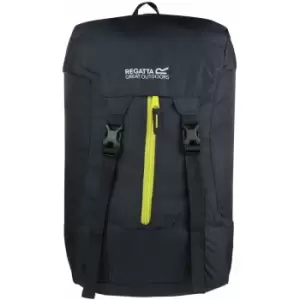 Image of Regatta Great Outdoors Easypack Packaway Rucksack/Backpack (25 Litres) (One Size) (Ebony/Neon Spring) - Ebony/Neon Spring