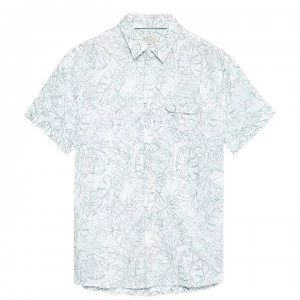 Image of Jack Wills Eastcote Print Shirt - White