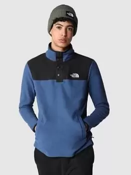 Image of The North Face Homesafe Snap Neck Fleece Pullover - Blue