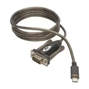 Image of Tripp Lite U209-005-C USB-C to RS232 (DB9) Serial Adapter Cable (M/M) 5 ft. (1.52 m)