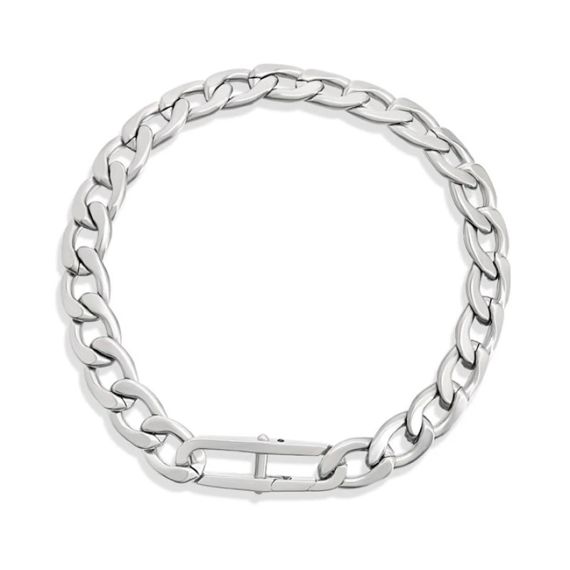 Image of Fossil JF04770040 Mens Heritage Stainless Steel D Link Jewellery