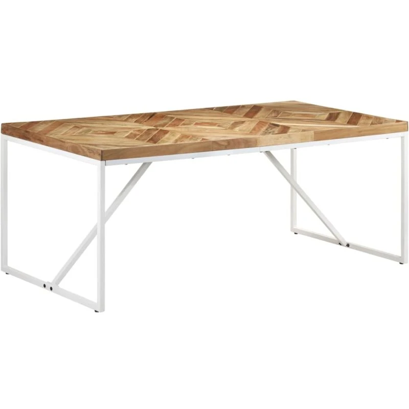 Image of VIDAXL Dining Table 180x90x76cm Solid Acacia and Mango Wood Vidaxl 8720286068175