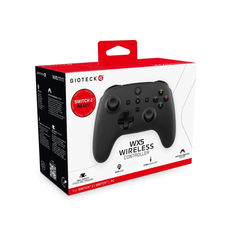 Image of Gioteck WXS WL Black Controller Black unisex Mint
