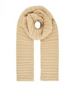 Image of Accessorize Origami Pleated Scarf - Camel
