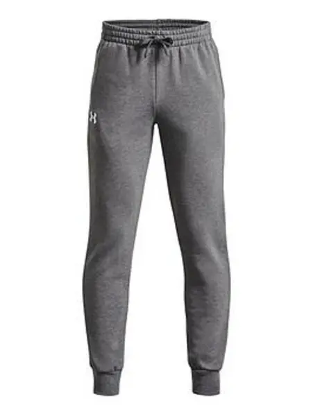 Image of Under Armour Boys Rival Fleece Joggers - Grey, Size M=9-10 Years