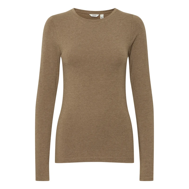 Image of b.Young Womens long sleeve T-Shirt b.young Pamila Marron Female 2XL