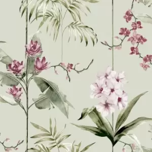 Image of Fresco Babylon Sage Wallpaper