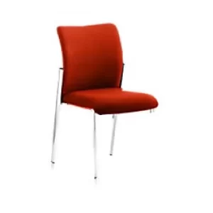 Image of Dynamic Visitor Chair Academy Seat Tobasco Red Without Arms Fabric