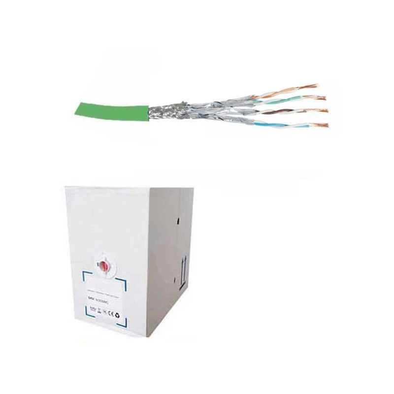 Image of FDL CAT.6a S-FTP STRANDED PATCH CABLE LSZH (305M BOX) - GREEN