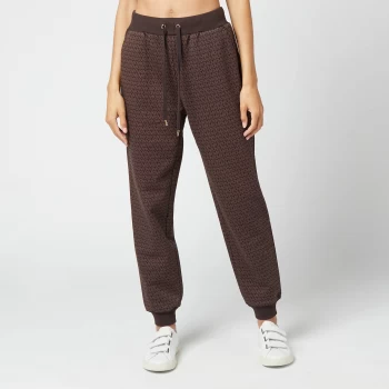 Image of Michael Kors Womens Mk Dot Classic Sport Joggers - Chocolate - L