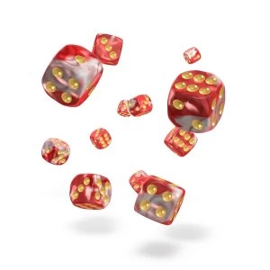 Image of Oakie Doakie Dice D6 Gemidice (Red Sky)
