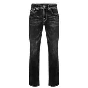 Image of TRUE RELIGION Ricky Stitch Super T Jean - Black