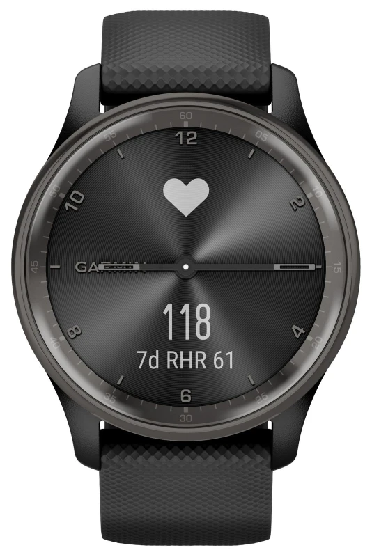 Image of Garmin vivomove Trend 010-02665-00 Black Hybrid Smartwatch - W47289