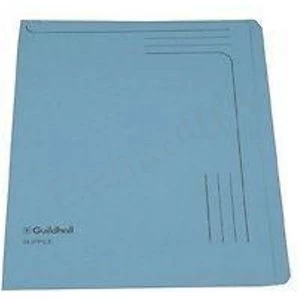 Image of Guildhall Slipfile 230gm2 12.5" x 9" Blue Pack of 50