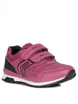 Image of Geox Girls Pavel Strap Trainers - Pink