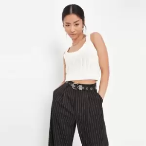 Image of Missguided Cable Knitted Cami Top Co Ord - Cream