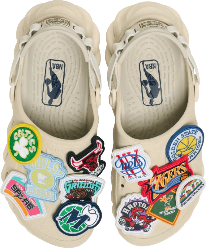 Image of Crocs Unisex NBA Echo Clogs Multi W8/M7