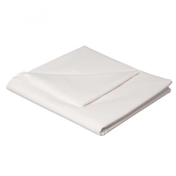 Image of Catherine Lansfield White Non-Iron Plain Dye Flat Sheet - Super King