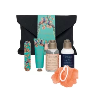 Image of Vintage Cherry Blossom Travel Toiletries Bag