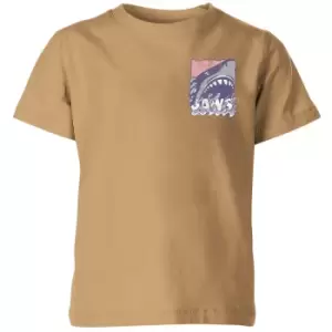 Image of Jaws Retro Kids T-Shirt - Tan - 9-10 Years