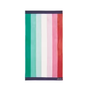 Image of Joules Indienne Stripe Bath Towel, Multi
