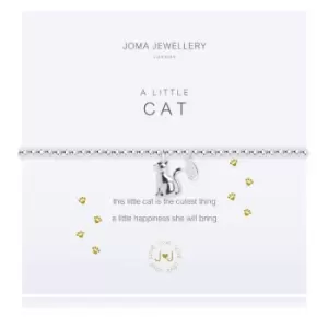 Image of Joma Jewellery A Little Cat Bracelet, Brass - Silver