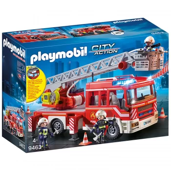 Image of Playmobil City Action Fire Ladder Unit with Extendable Ladder (9463)