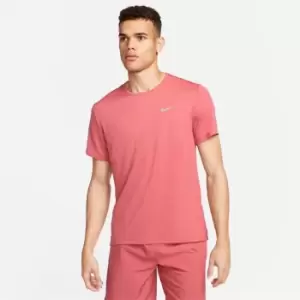 Image of Nike DriFit Miler Running Top Mens - Red