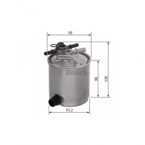 Image of Fuel filter Bosch F 026 402 019