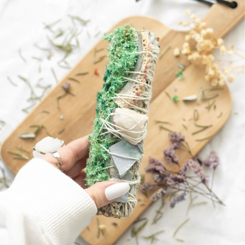 Image of Something Different 6" Ritual Wand Smudge Stick with White Sage, Abal - Multi Multi One Size