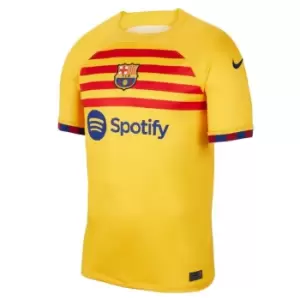 Image of Nike Barcelona Fourth Senyera Shirt 2023 2024 Adults - Yellow