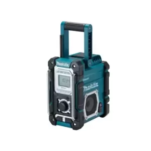 Image of Makita DMR108 Bluetooth Job Site Radio Blue 240V & Li-ion Bare Unit