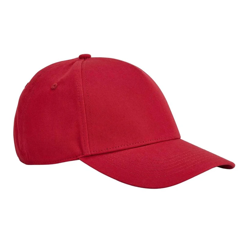 Image of Beechfield Mens EarthAware Classic 5 Panel Cotton Baseball Cap in Red Red Male One Size