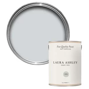 Image of Laura Ashley Slate White Matt Emulsion Paint, 5L