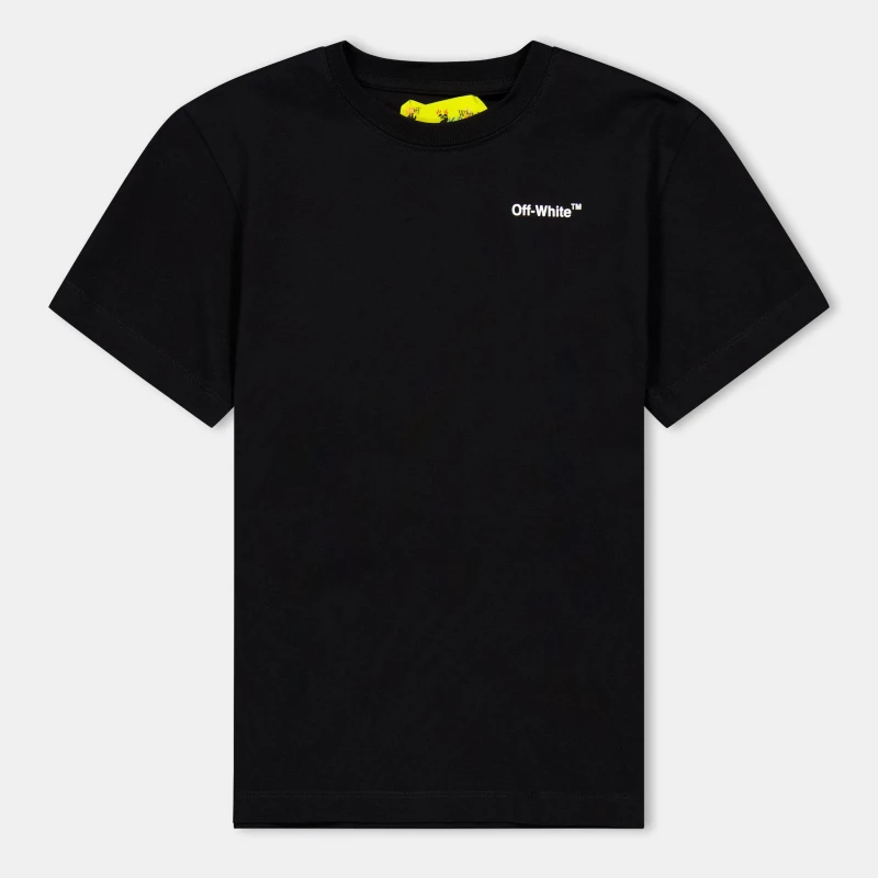 Image of Off White Kids Arrow Design T-Shirt Black/White male 8Y