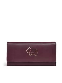 Image of Radley Heritage Dog Outline Large Flapover Matinee - Dark Cherry