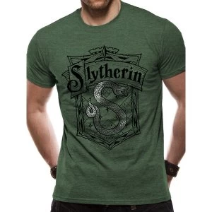 Image of Harry Potter - Shrewder With Silver Foil Mens X-Large T-Shirt - Green