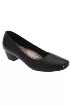 Image of Low Heel Plain Court Shoes