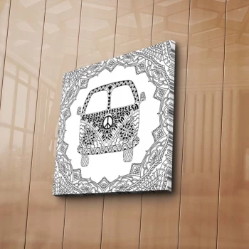 Image of BOYA-69 - No Pen Multicolor Paintable Decorative Canvas Painting