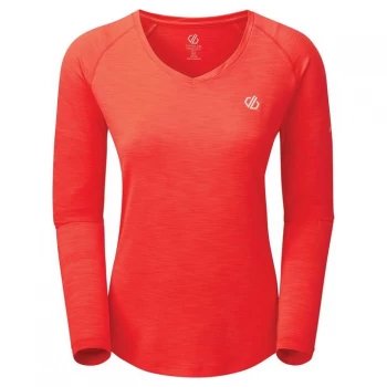 Image of Dare 2b Discern Long Sleeve T-Shirt - Fiery Coral