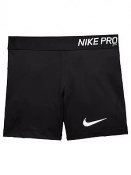 Image of Nike OLDER GIRLS SHORT Black Size S8 10 Years Women