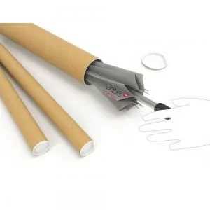 Image of Postal Tube 450x76mm Brown Kraft Pack of 12 PT-076-15-0450 MA99465