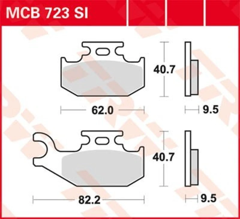 Image of TRW Lucas Brake pad MCB591