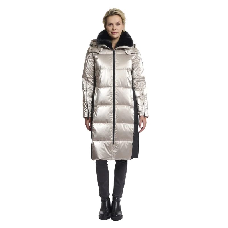 Image of Rino & Pelle Long coat For Her Rino & Pelle Ciara Gris Female 38