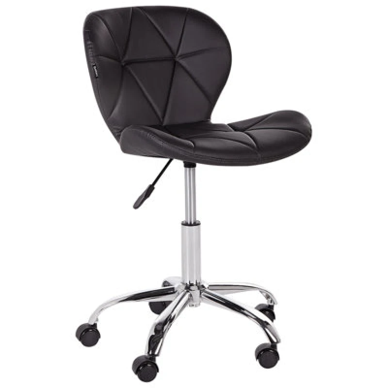 Image of Beliani Desk Chair Valetta Faux Leather Black