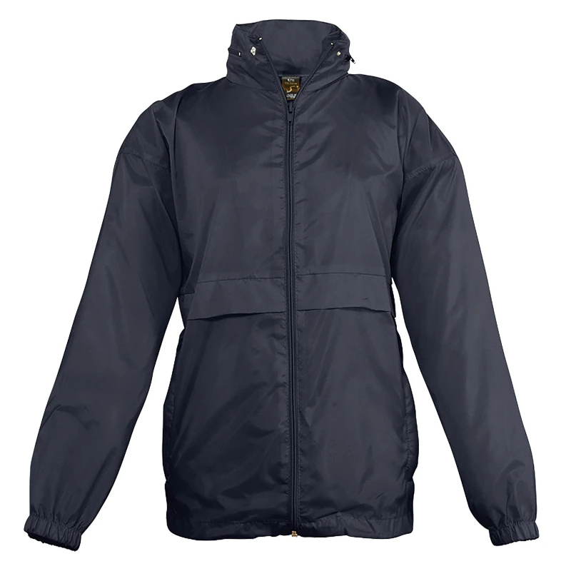 Image of SOL'S Surf Windbreaker Jacket (Water Resistant & Windproof) in Navy Size: 13 Years Navy Unisex 13 Years