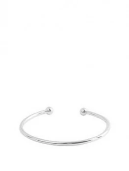 Image of The Love Silver Collection Sterling Silver 1/4 Oz Torque Bangle