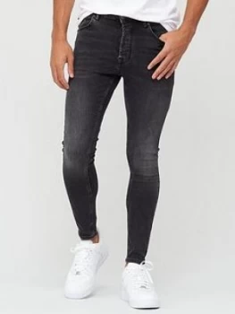 Image of Gym King Shadow Spray On Jean - Black