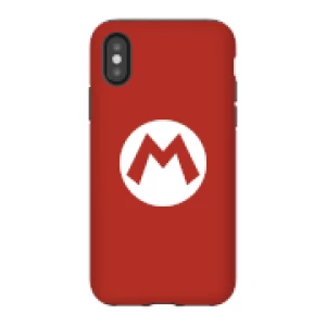 Image of Nintendo Super Mario Mario Logo Phone Case - iPhone X - Tough Case - Matte