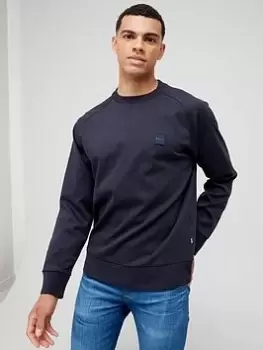 Image of BOSS Stadler 82 Sweatshirt, Dark Blue, Size L, Men